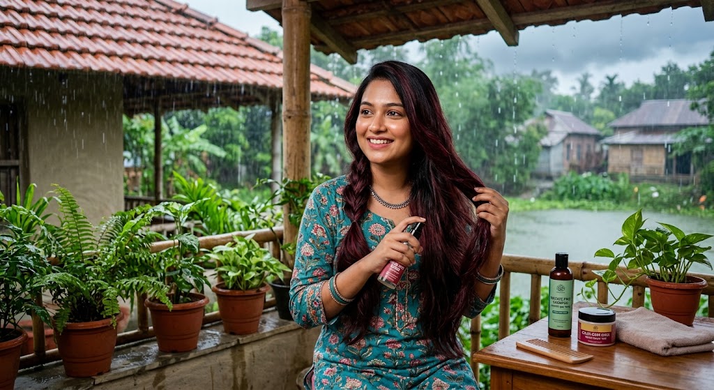 বর্ষায় ফিকে হচ্ছে হেয়ার কালার